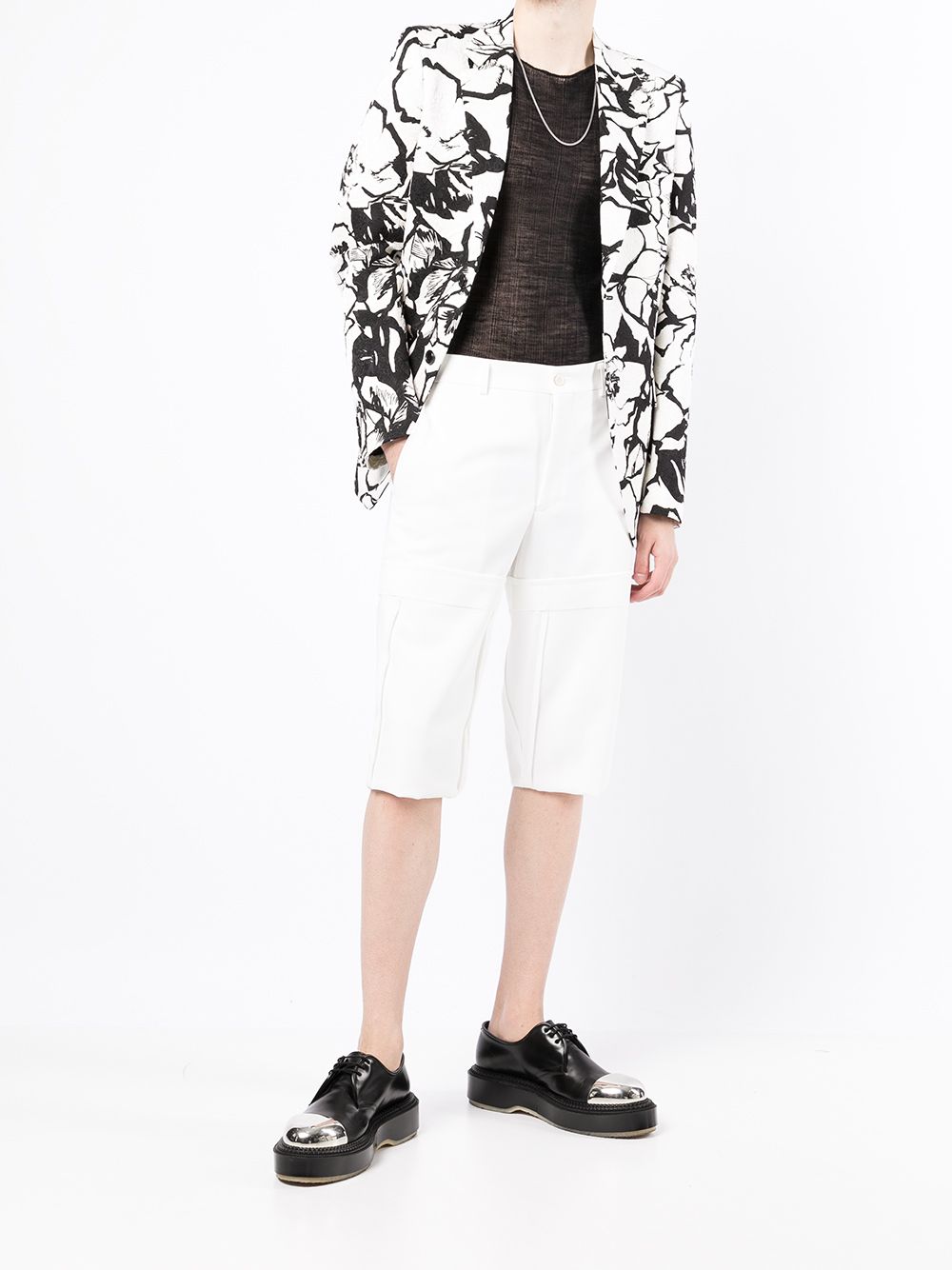 Comme Des Garçons Homme Plus Cropped pantalon - Wit