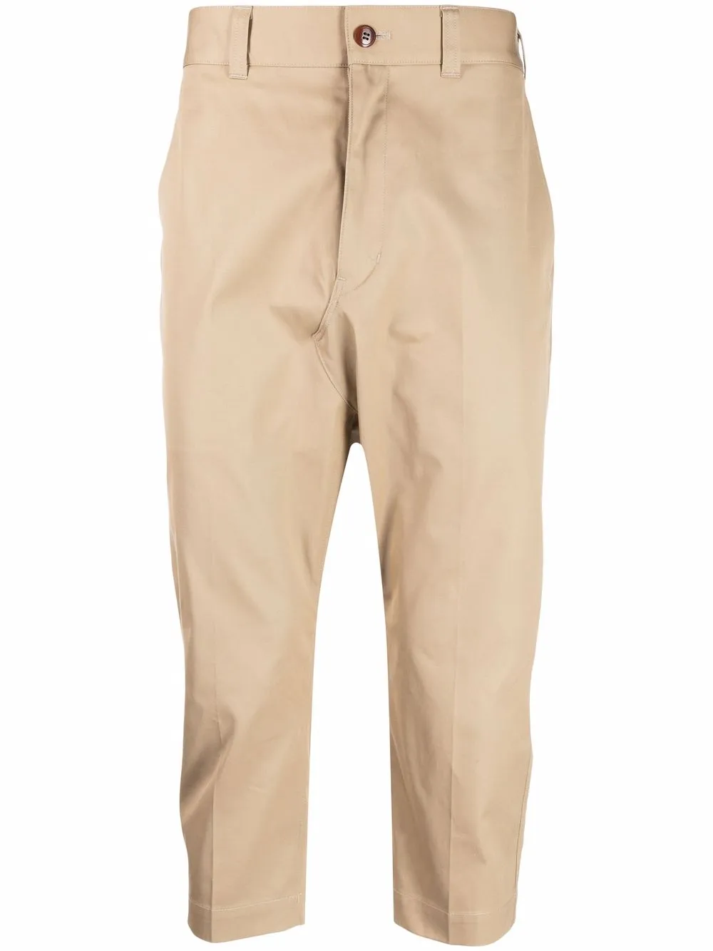

Junya Watanabe MAN drop-crotch cropped trousers - Brown