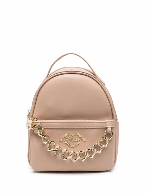Love Moschino شنطة ظهر بأطراف سلسلة