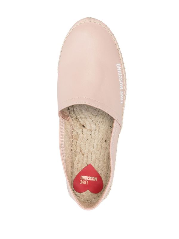 Love moschino discount love logo espadrille