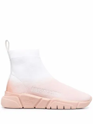love moschino low sock trainers