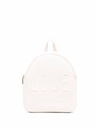 Love Moschino logo-embossed Backpack - Farfetch