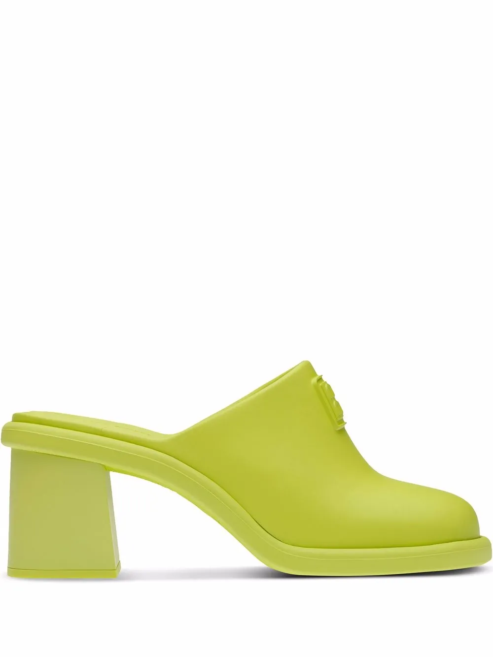 

Miu Miu embossed logo mules - Green