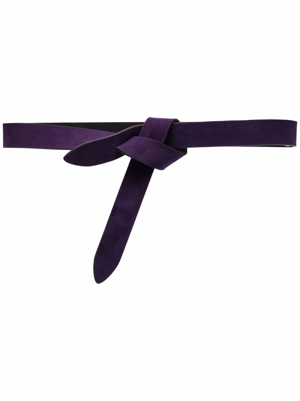 

Isabel Marant tie-fastening suede belt - Purple