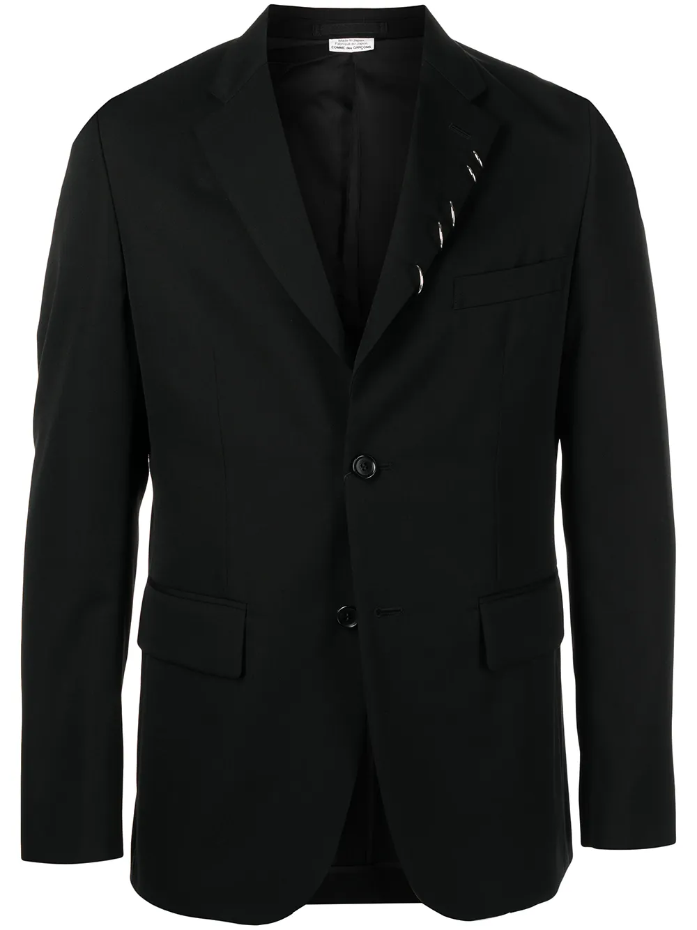 

Comme Des Garçons Homme Deux blazer detalle de anilla - Negro