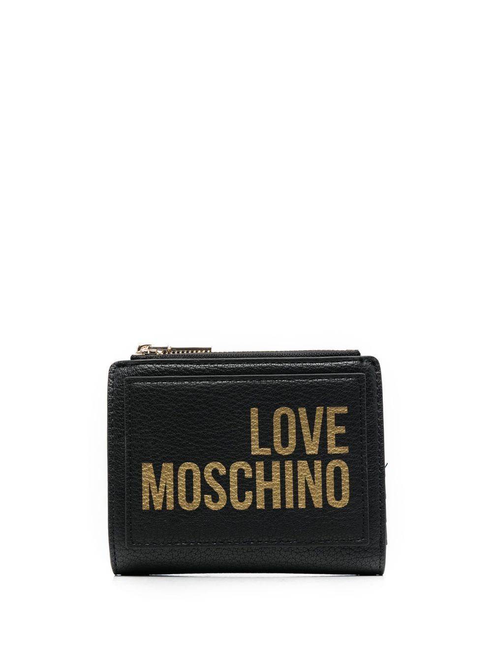 

Love Moschino logo-print wallet - Black