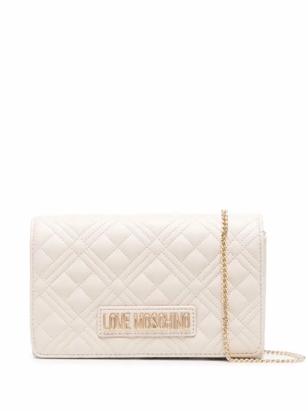 Moschino quilted chain bag clearance