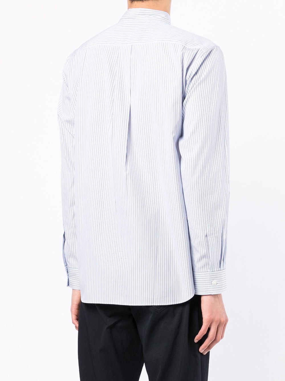 фото Comme des garçons homme deux cactus-embroidered striped shirt