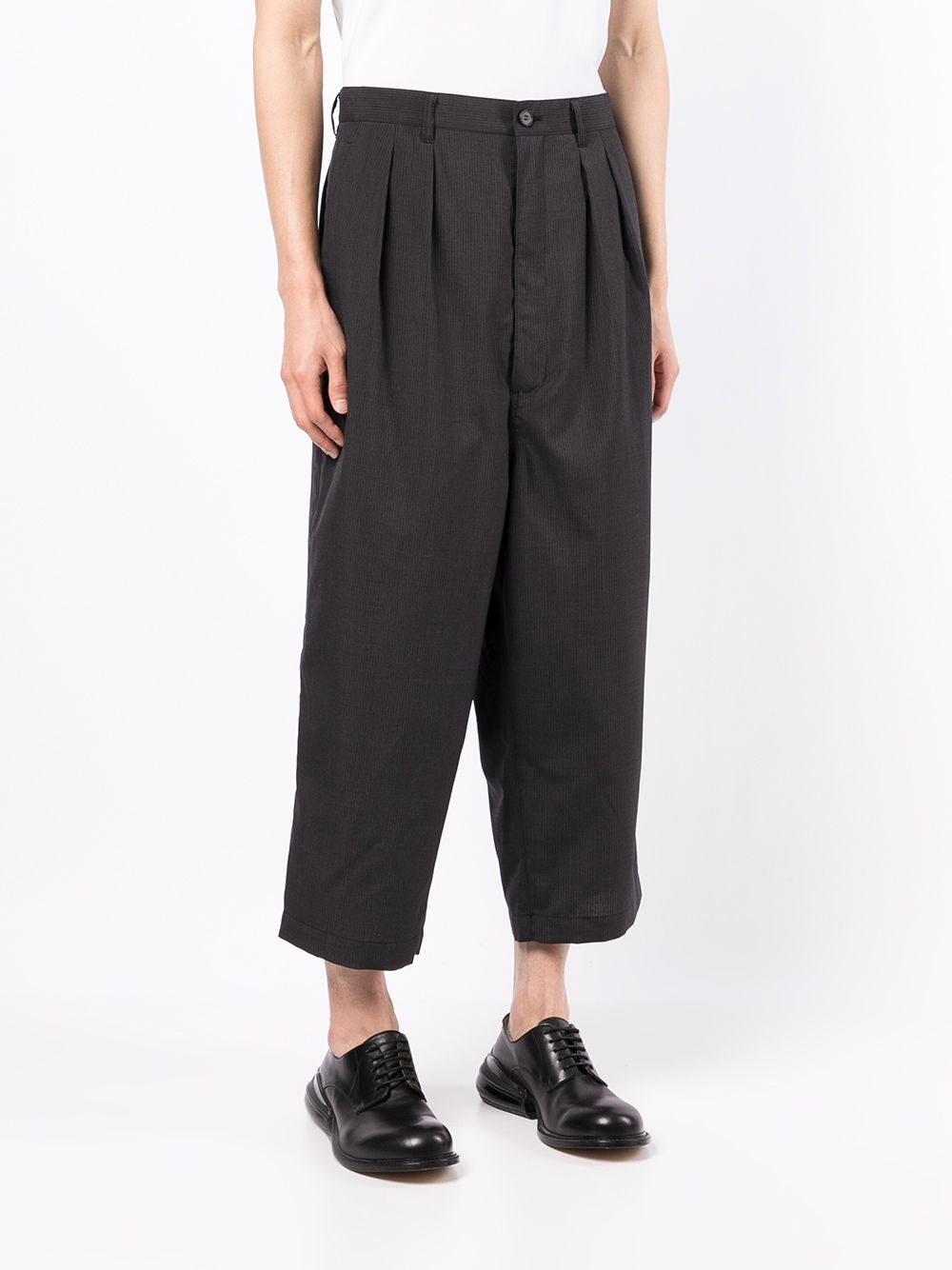 фото Comme des garçons homme cropped straight-leg trousers