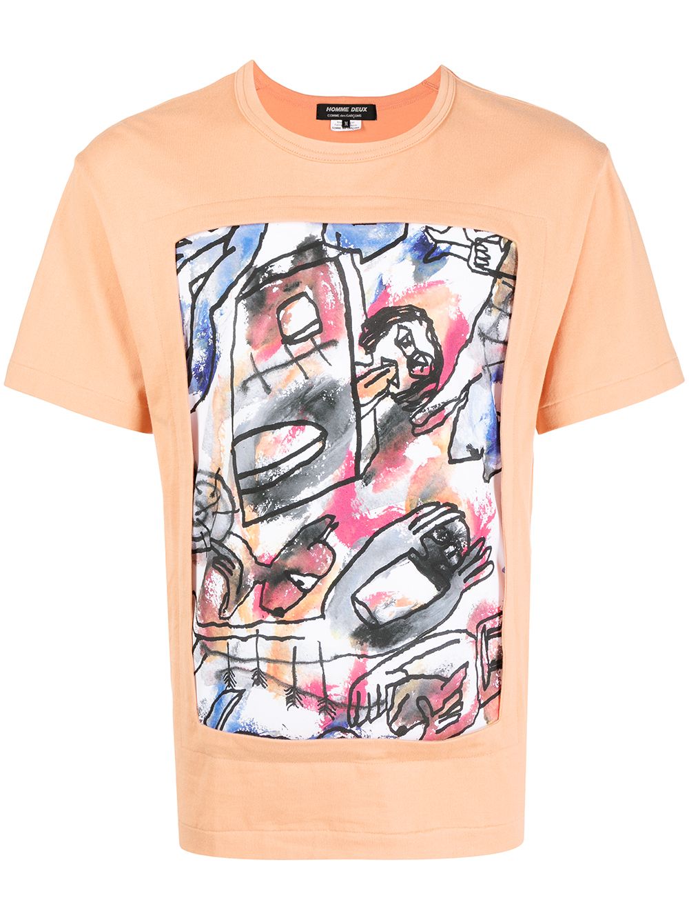 фото Comme des garçons homme deux graphic-print short-sleeve t-shirt