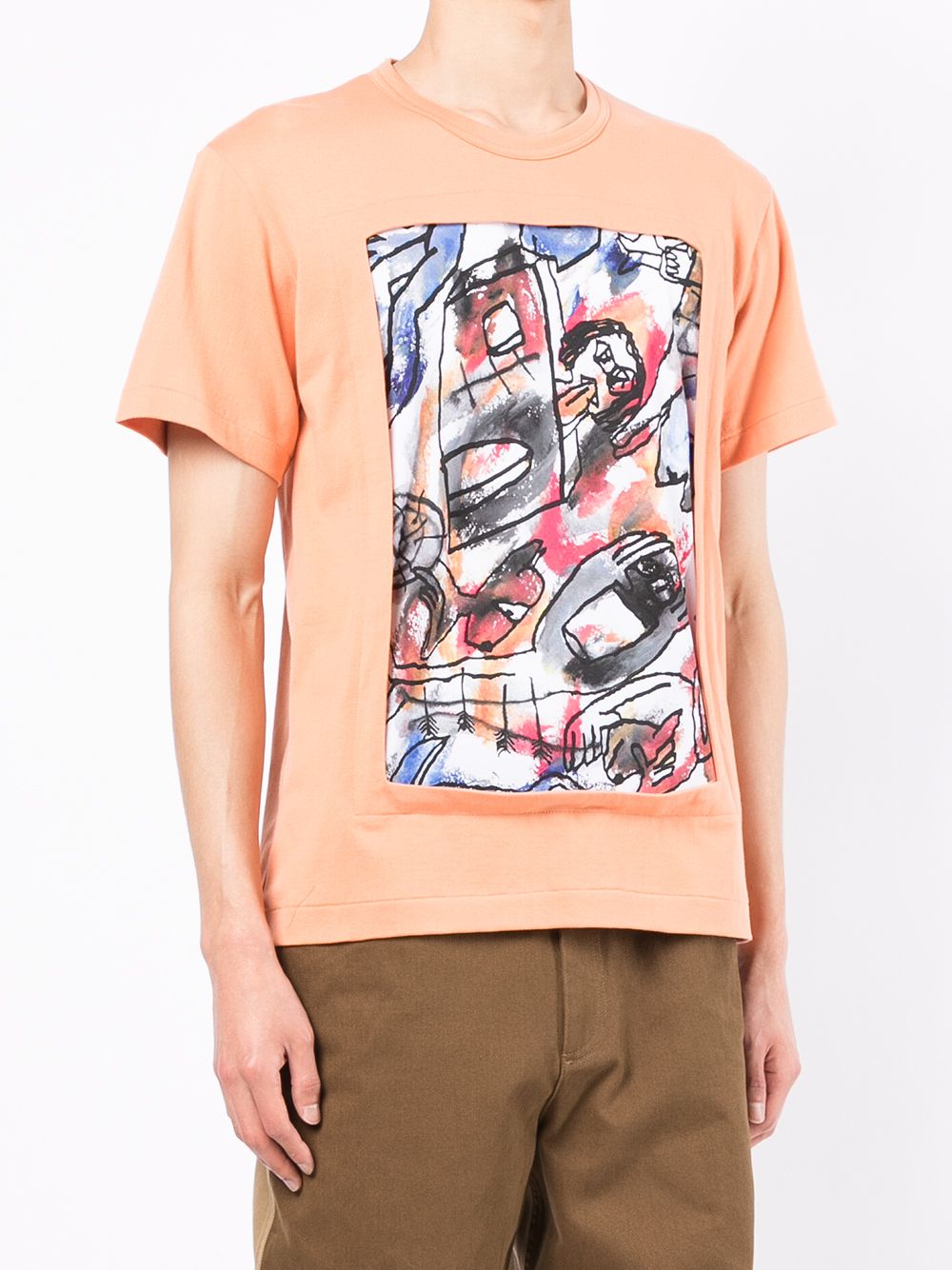 фото Comme des garçons homme deux graphic-print short-sleeve t-shirt