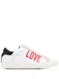 Love Moschino logo-print low-top sneakers - White