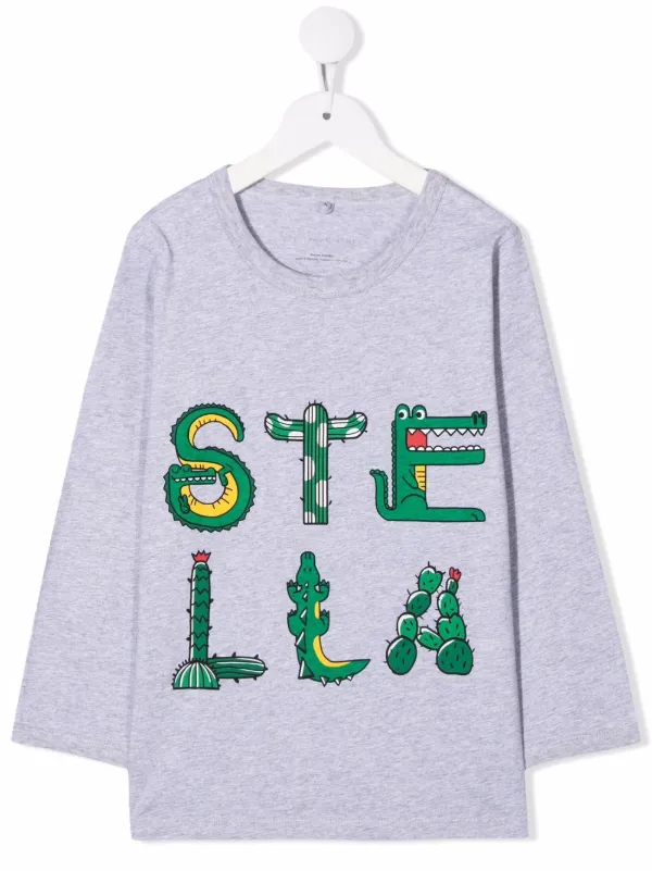 Tシャツ・カットソー STELLA MCCARTNEY GREY STRETCH WOOL BLEND TOP Stella McCartney Grey wool sweater with feather insert