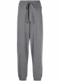 Moncler logo patch track pants - Grey