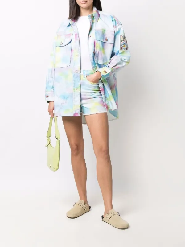 Tie Dye Oversized Denim Jacket - Farfetch