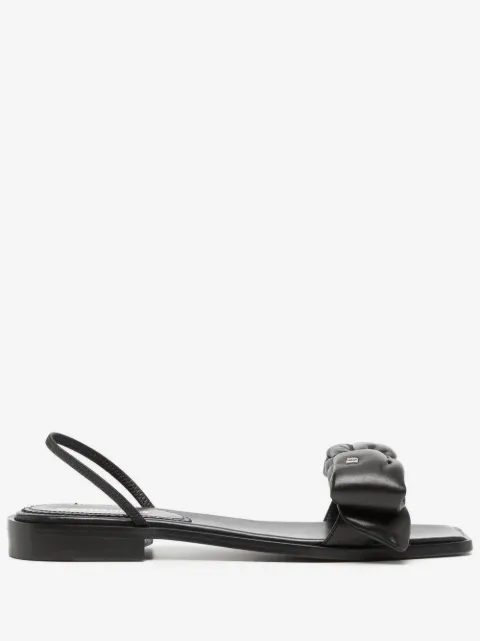 DSQUARED2 leather bow sandals