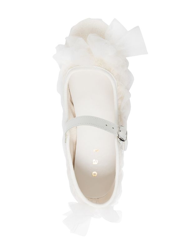 Comme Des Garçons TAO bow-embellished Ballerina Shoes - Farfetch