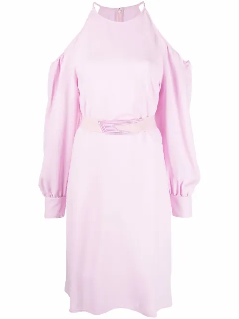 Stella McCartney robe mi-longue à épaules dénudées