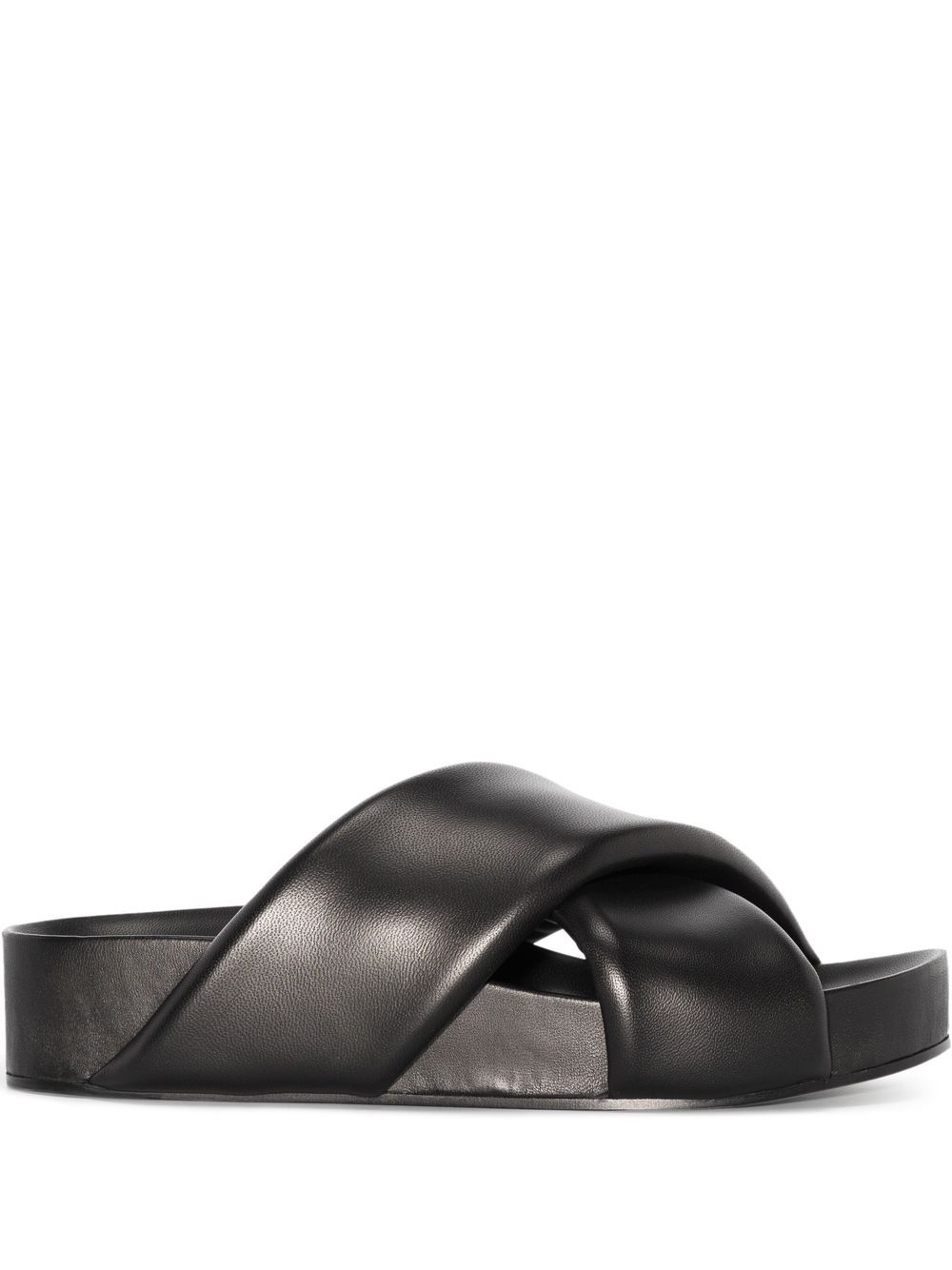 

Jil Sander sandalias con tiras cruzadas - Negro