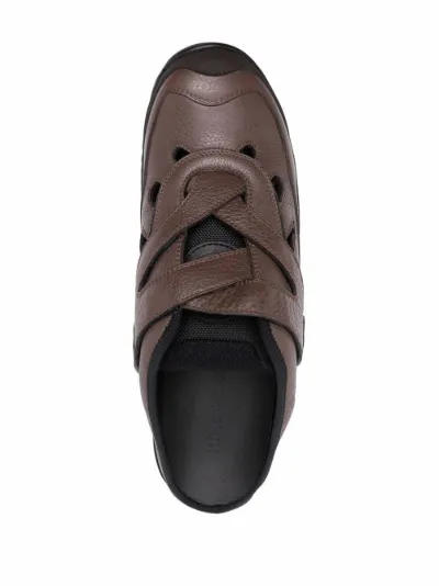 open back sneakers with strap