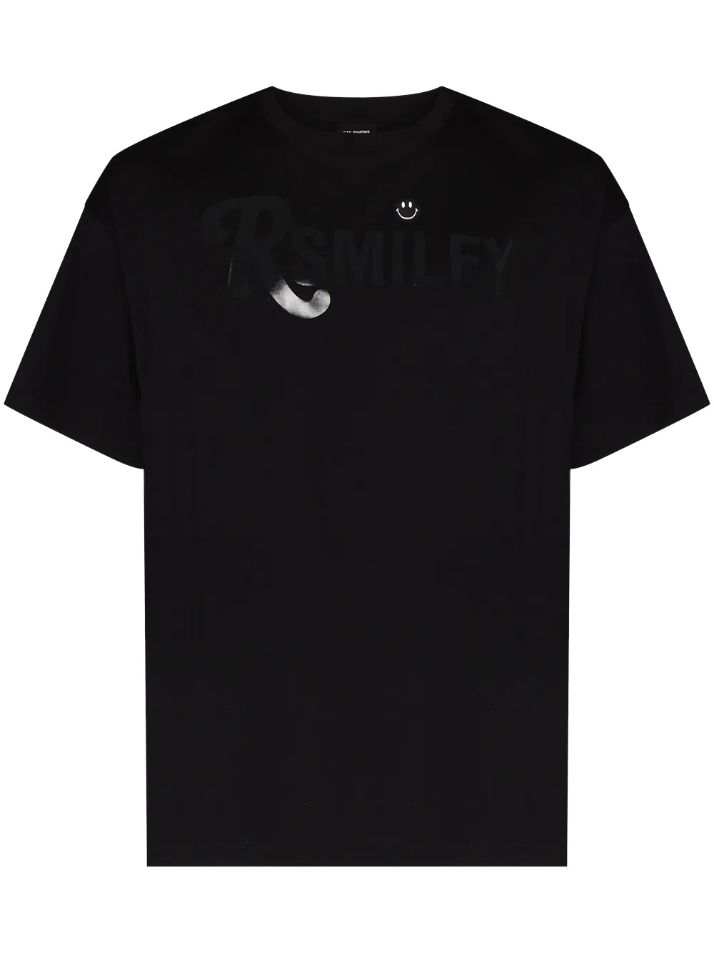 

Raf Simons playera con eslogan estampado de Raf Simons x Smiley - Negro