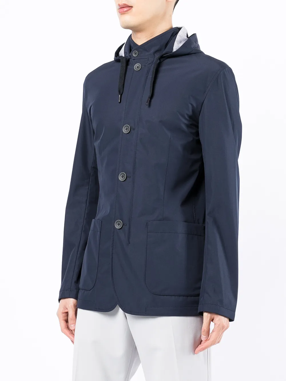 Herno Jack met capuchon Blauw