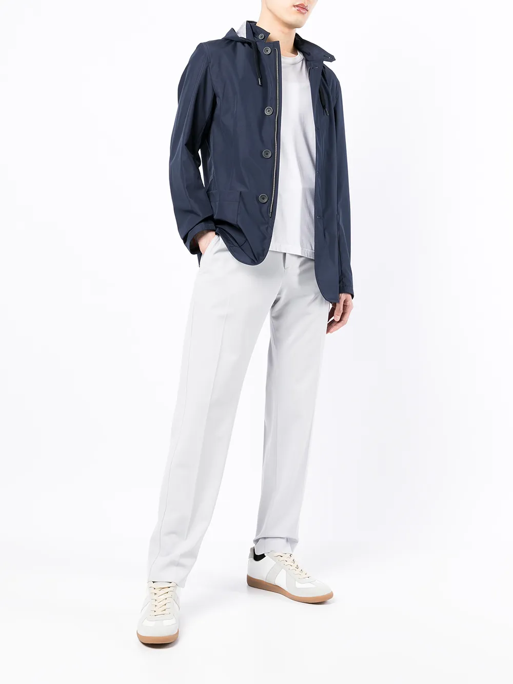 Herno Jack met capuchon Blauw