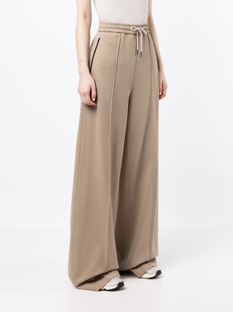 Shop Rokh drawstring wide-leg track pants with Express Delivery - FARFETCH