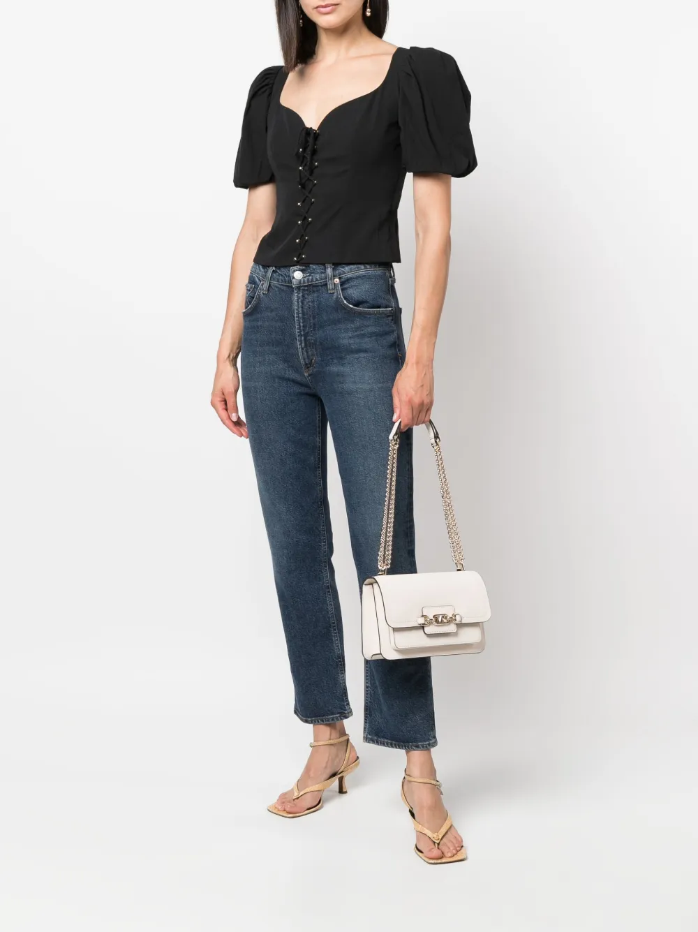 Michael Kors Heathers crossbodytas - Beige