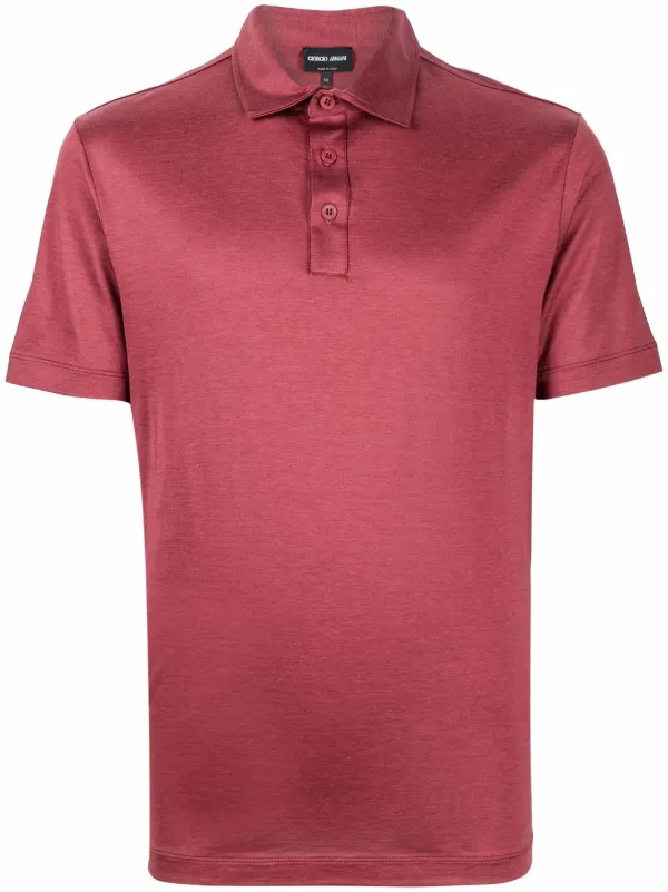 pink armani polo shirt
