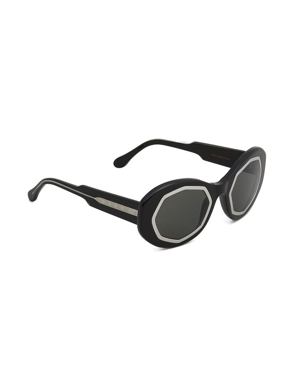 Marni Eyewear Mount Brumo zonnebril met rond montuur - Zwart