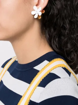 MARNI ネックレス マルニ ネックレス ゴールド フラワー レザー MARNI COMV0227A0