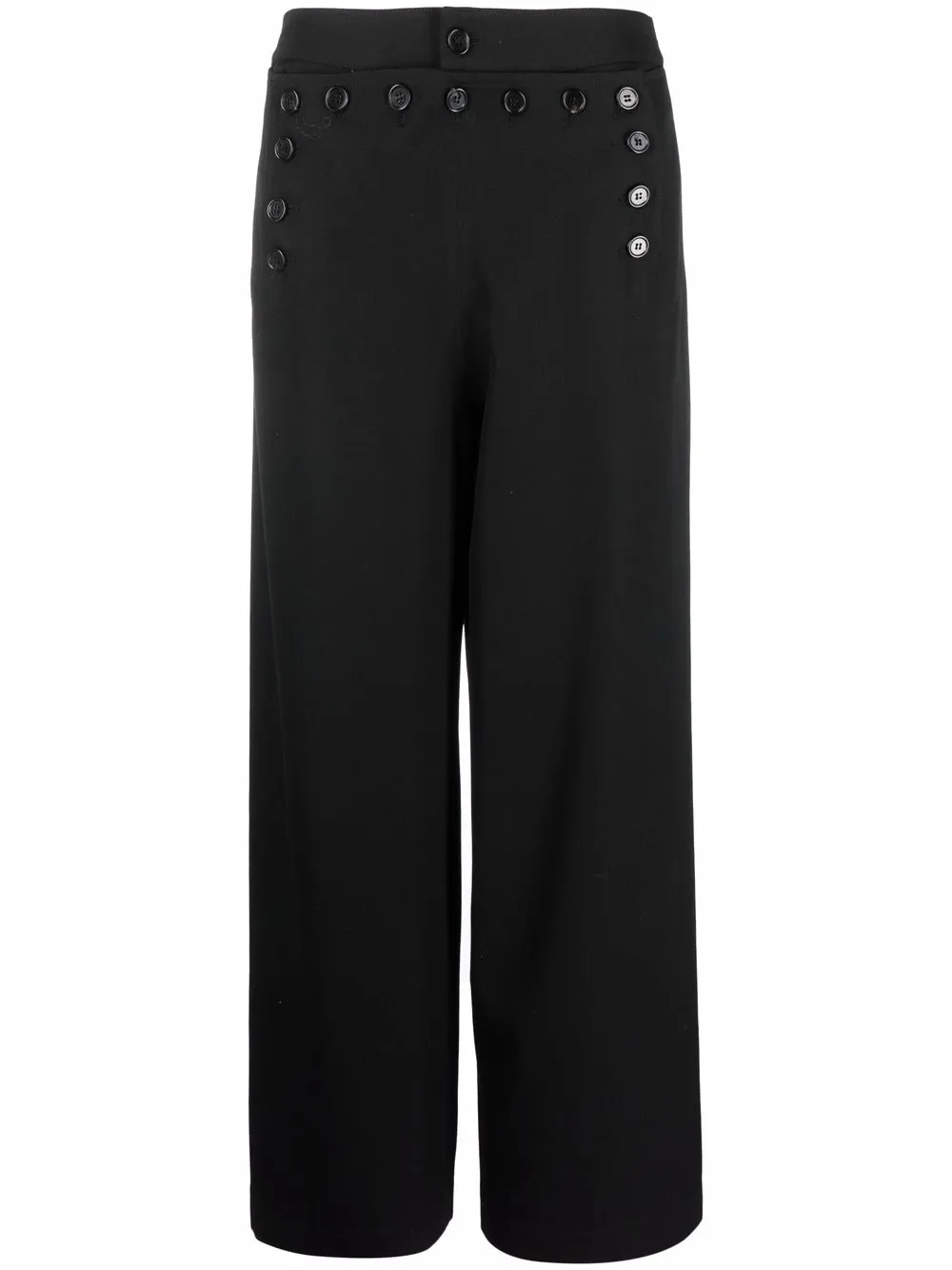 

Marni pantalones palazzo con botones - Negro