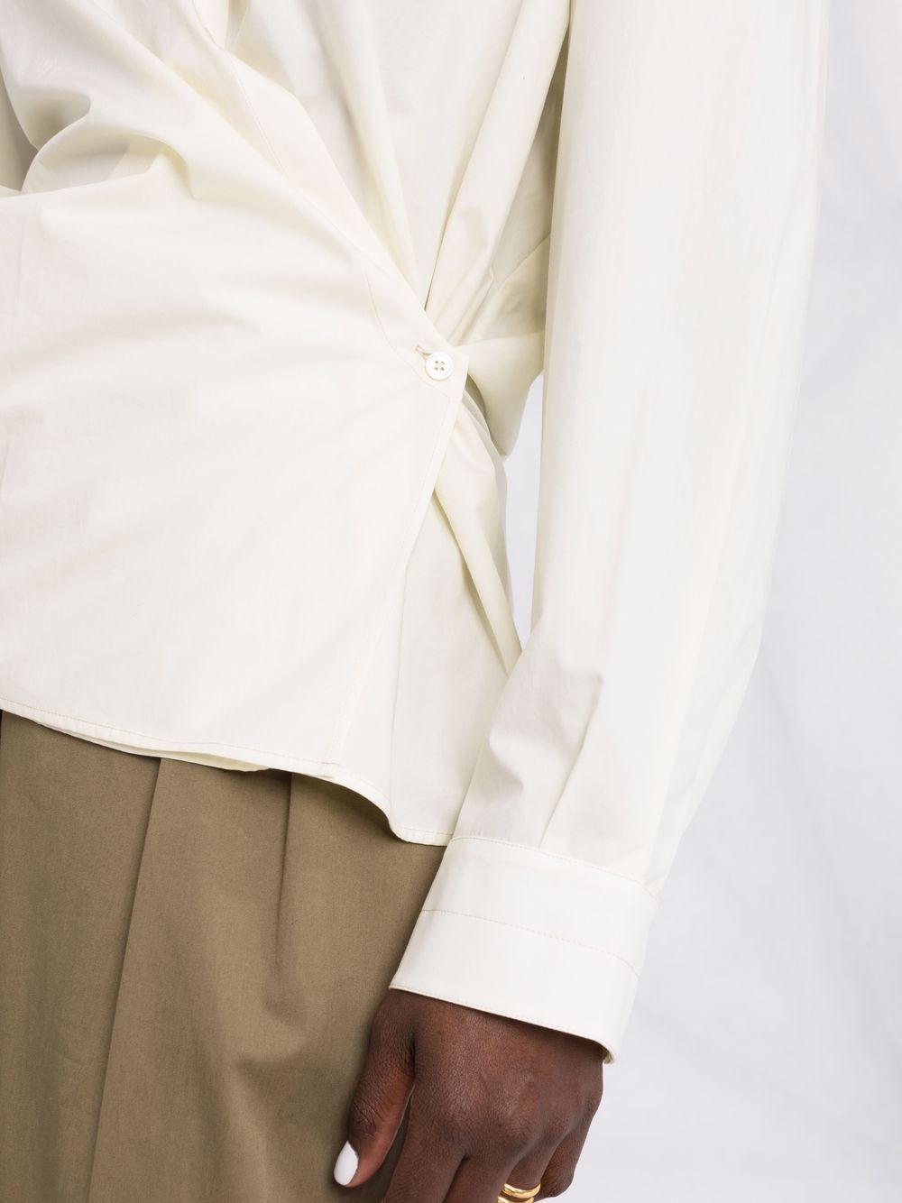 фото Lemaire side fastening wrap shirt