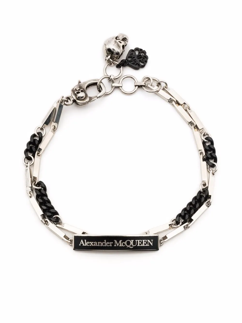 

Alexander McQueen pulsera con dije de calavera - Plateado