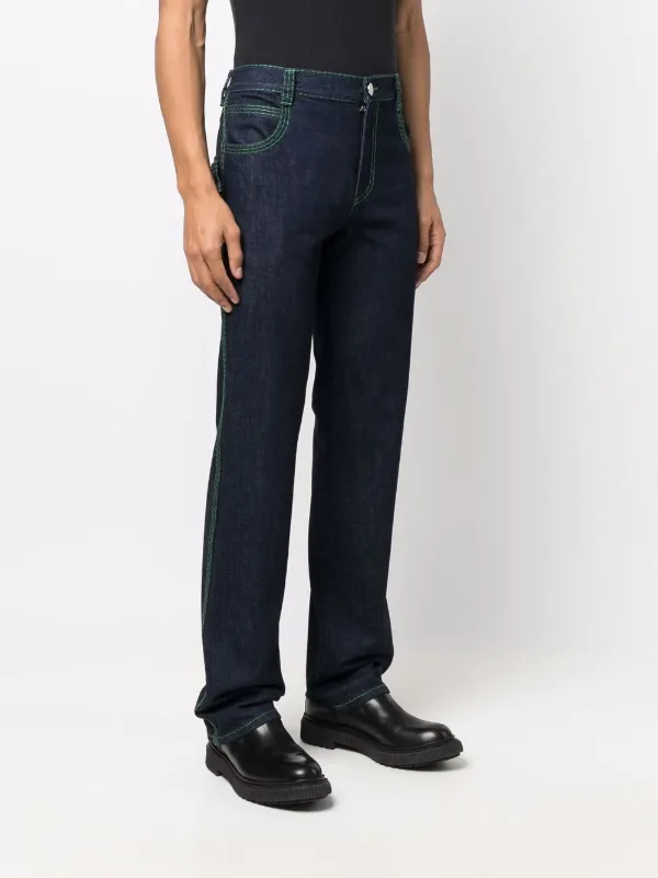 Bottega Veneta contrast-stitch straight 