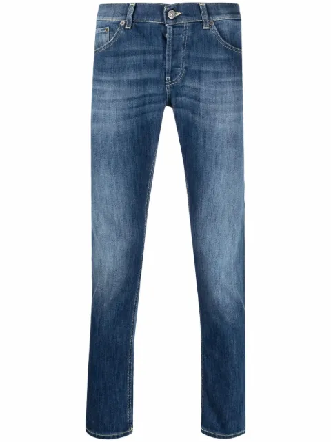 DONDUP jeans rectos con efecto lavado
