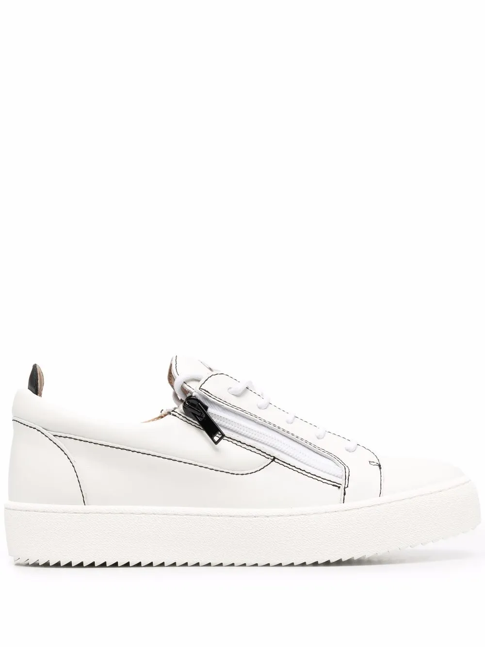 

Giuseppe Zanotti tenis con detalles de cierre - Blanco