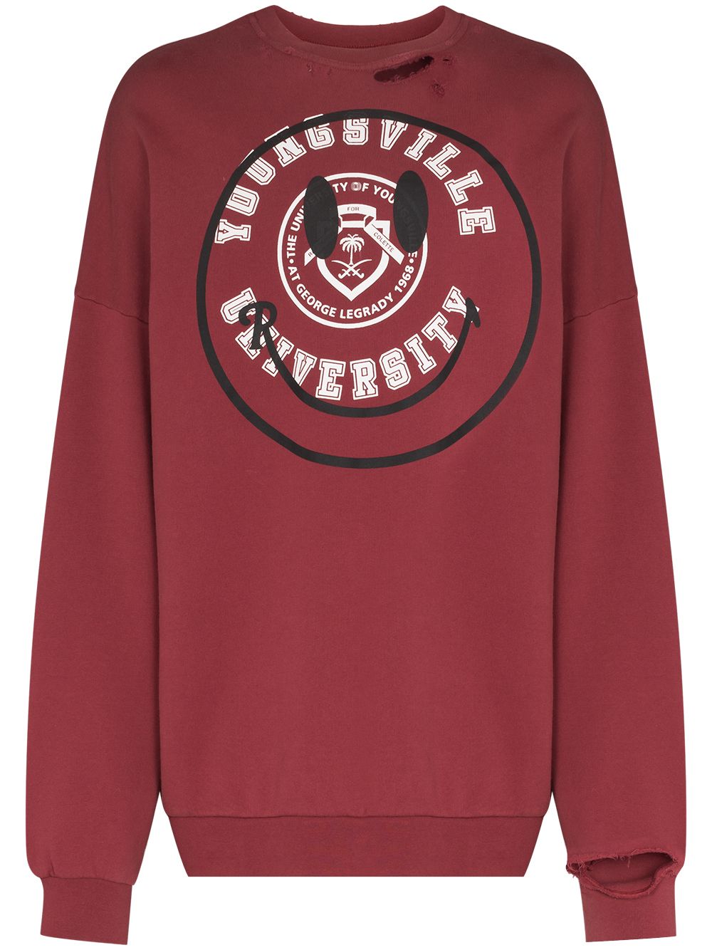 x Smiley logo-print sweatshirt