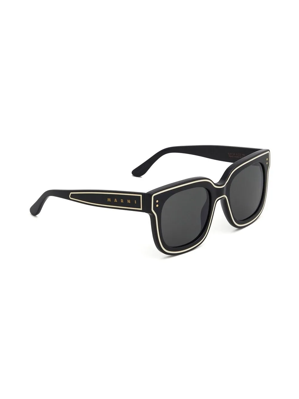 Marni Eyewear Zonnebril met vierkant montuur - Zwart