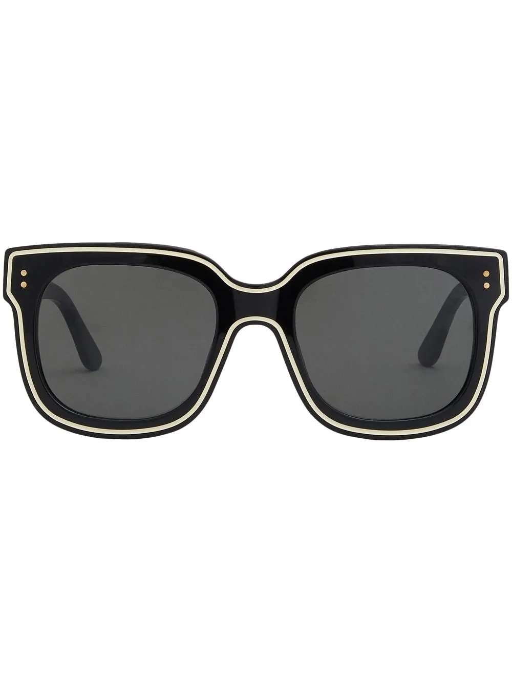 

Marni Eyewear logo-print square-frame sunglasses - Black