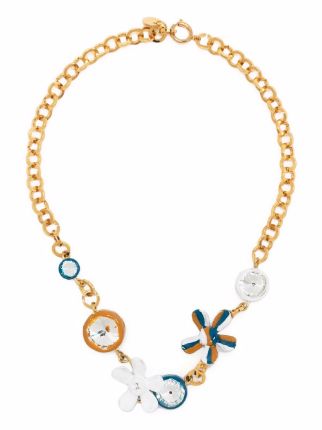 Marni charm-detail Chain Necklace - Farfetch