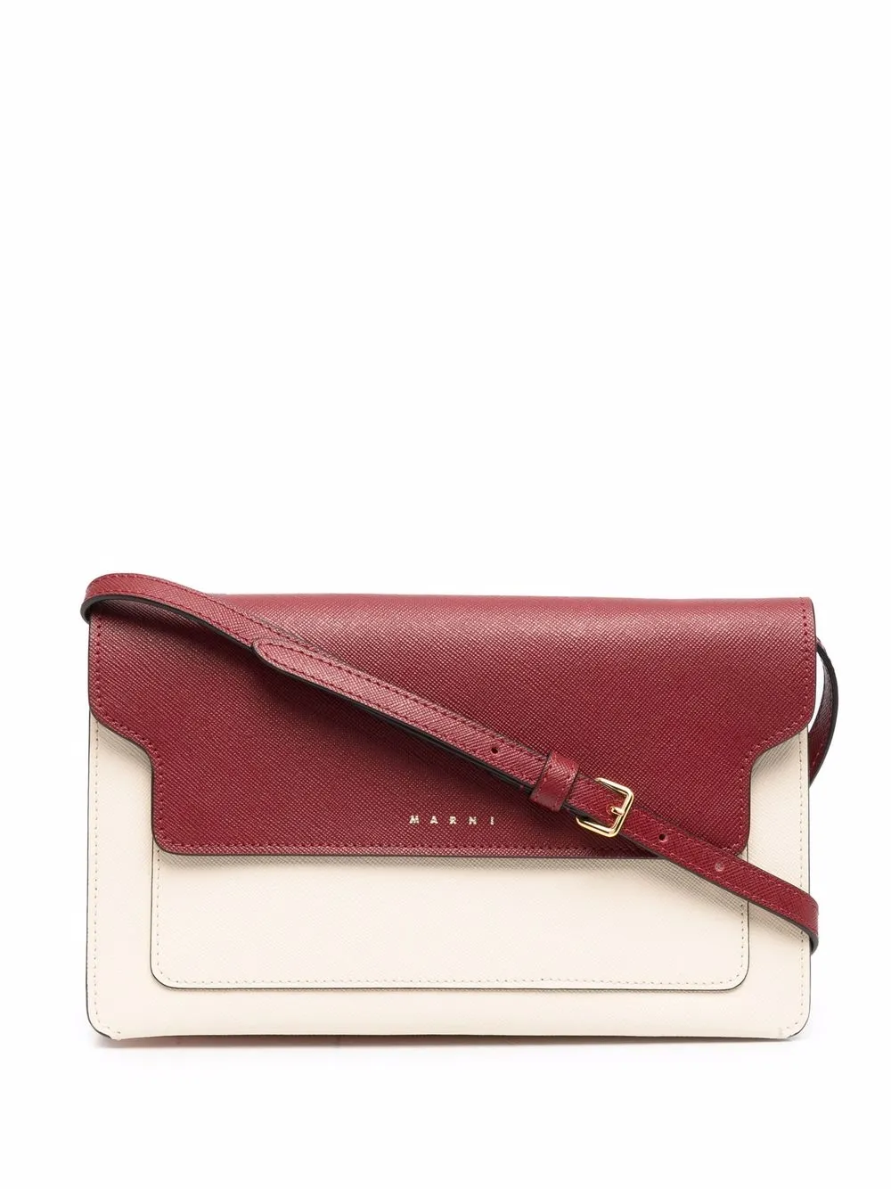 

Marni bolsa crossbody con diseño color block - Rojo