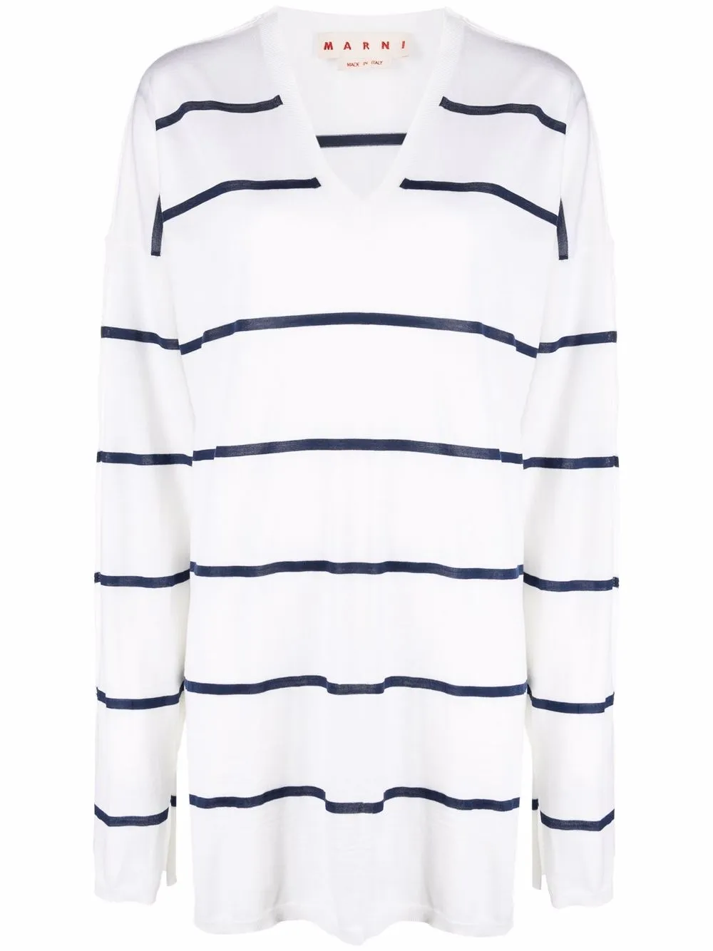 

Marni suéter con estampado de rayas - Blanco