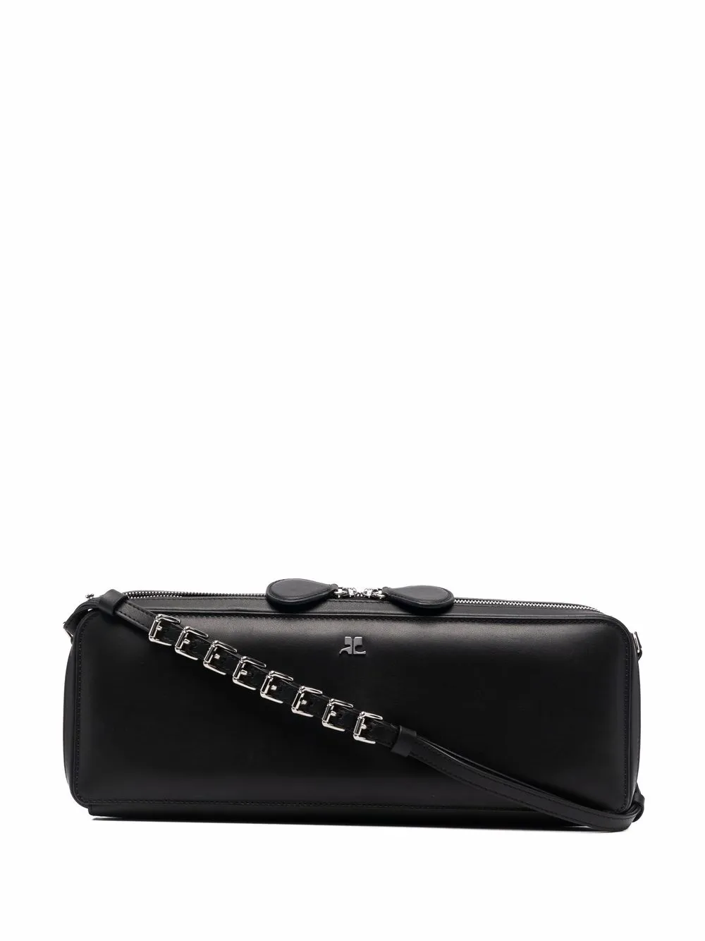 

Courrèges mirror-detail clutch bag - Black