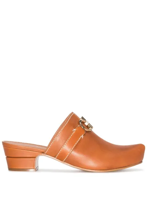 Ferragamo Gancini slip-on mules
