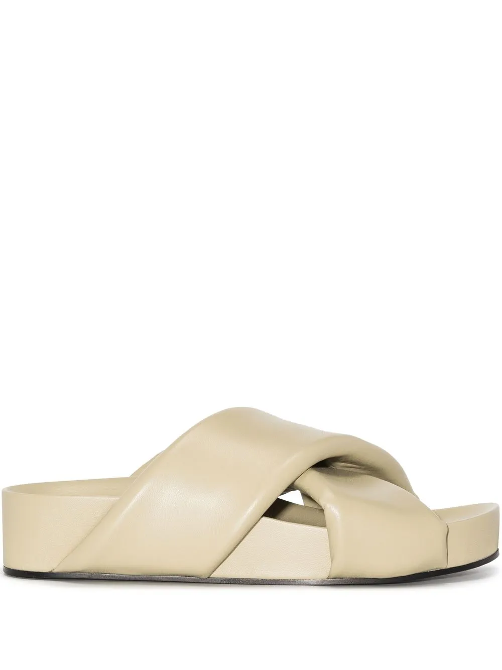 

Jil Sander sandalias con tiras cruzadas - Neutro