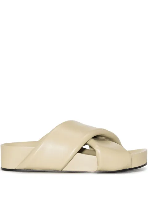 Jil Sander Sandalen mit überkreuzten Riemen