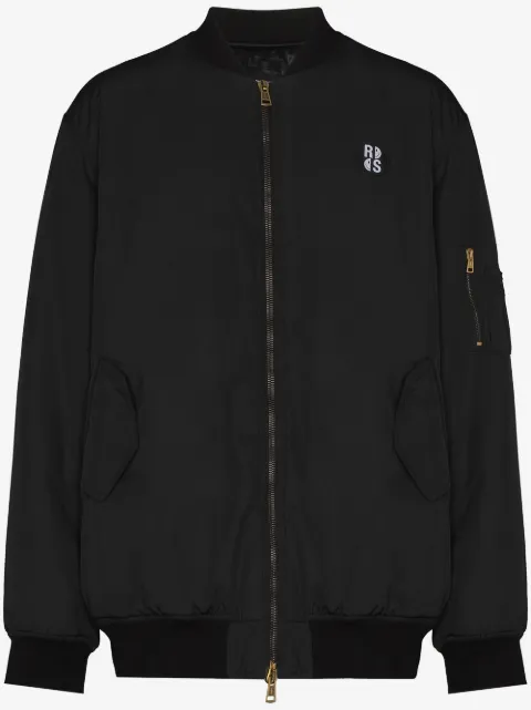 Raf Simons smiley-print bomber jacket