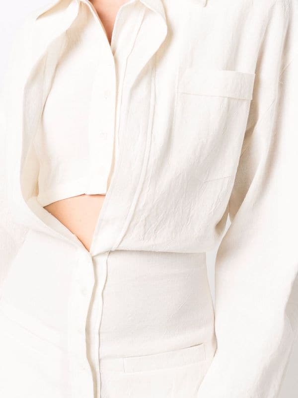 Jacquemus La Robe Baunhilha Layered Shirt Dress - Farfetch